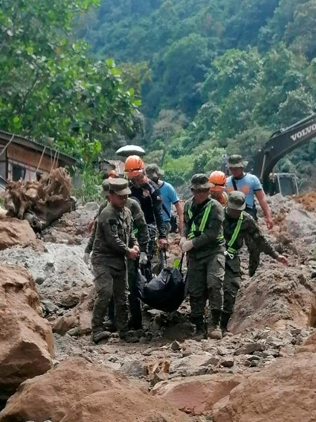 Filepix: Members of the army partake in rescue operations following a landslide on Mindanao island, in the village of Maco, Davao de Oro province, Philippines, February 7, 2024/AFPPix