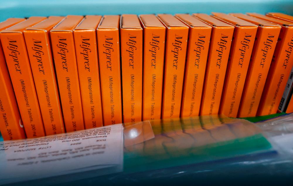 Filepix: Boxes of Mifepristone, the first pill in a medical abortion, are seen at Alamo Women’s Clinic in Carbondale, Illinois, U.S., April 20, 2023/REUTERSPix