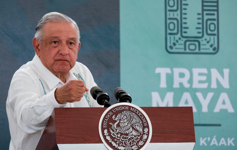 Mexico’s President Andres Manuel Lopez Obrador/AFPPix