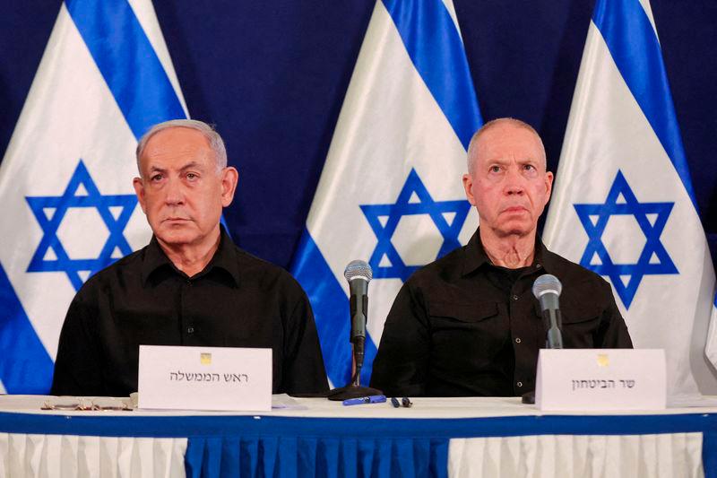 Israeli prime minister Benjamin Netanyahu and defense minister Yoav Gallant - REUTERSpix