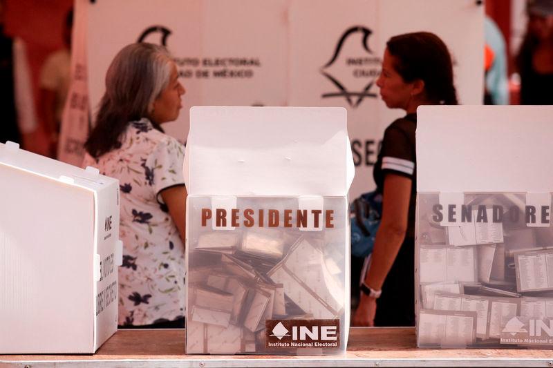 A view at a polling station during the general election, in Mexico City - REUTERSpix