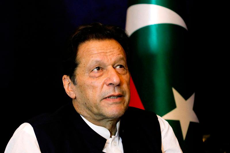 FILE PHOTO: Former Pakistani Prime Minister Imran Khan pauses as he speaks with Reuters during an interview, in Lahore, Pakistan March 17, 2023. - REUTERSpix