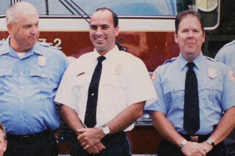 Volunteer firefighter Corey Comperatore (C), an attendee killed during gunfire at a campaign rally of Republican presidential candidate and former U.S. President Donald Trump, is seen in this undated Buffalo Township Fire Company 27 handout photo. Buffalo Township Volunteer Fire Dept/Handout via REUTERS