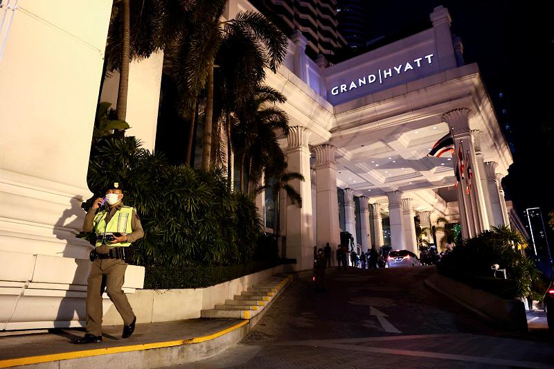 A general view of Grand Hyatt Erawan hotel, which believed that at least 6 people have been reported dead, in Bangkok, Thailand, July 16, 2024. - REUTERSpix