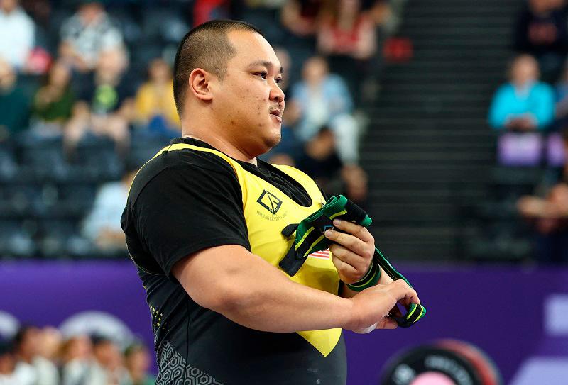 Paris 2024 Paralympics - Powerlifting - Men’s up to 107kg Final - Porte de La Chapelle Arena, Paris, France - September 8, 2024 Jong Yee Khie of Malaysia reacts. - REUTERS/Rula Rouhana