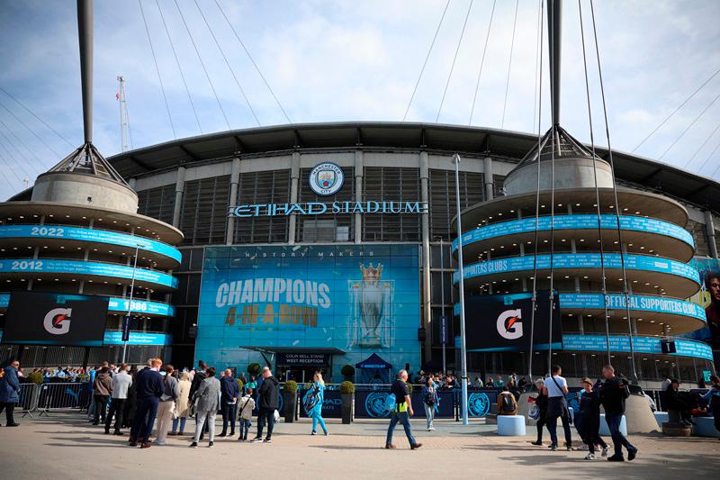 General view outside the stadium before the match - REUTERS/Phil Noble