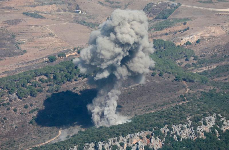 Smoke billows over southern Lebanon, amid ongoing cross-border hostilities between Hezbollah and Israeli forces, as pictured from Marjayoun, near the border with Israel - REUTERSpix