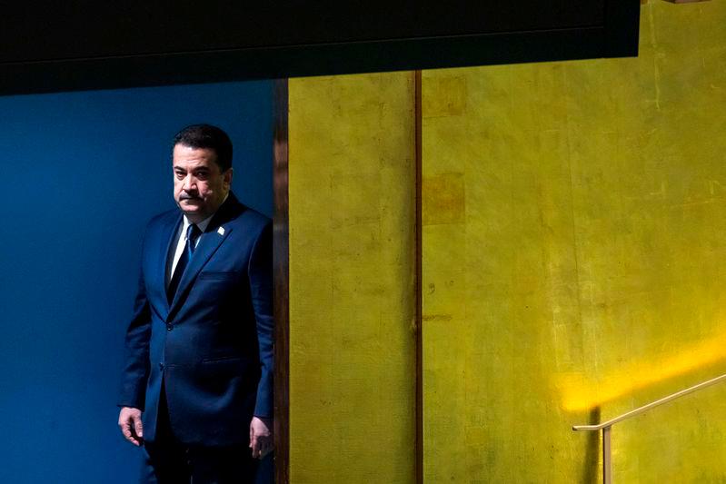 Prime Minister of Iraq Mohammed Shia al-Sudani arrives to address the 79th United Nations General Assembly at U.N. headquarters in New York - REUTERSpix