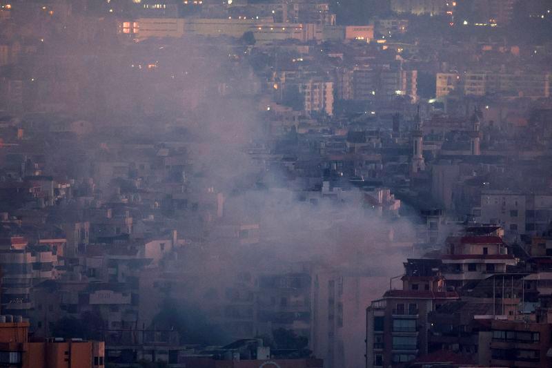 Smoke billows over Beirut’s southern suburbs after a strike, amid ongoing hostilities between Hezbollah and Israeli forces, as seen from Sin El Fil - REUTERSpix