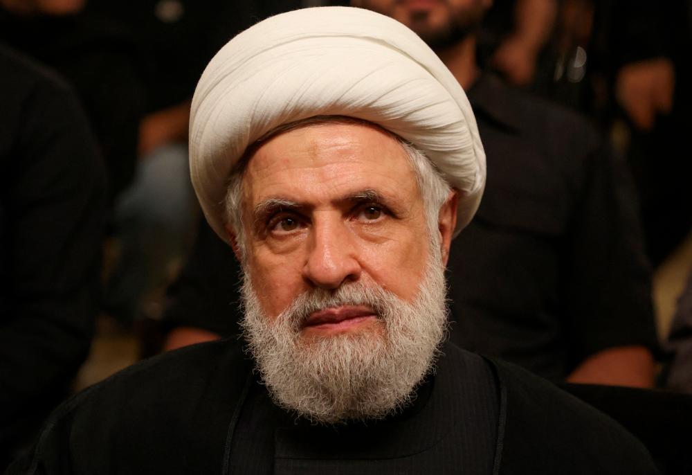 Lebanon’s Hezbollah deputy leader Sheikh Naim Qassem - REUTERSpix