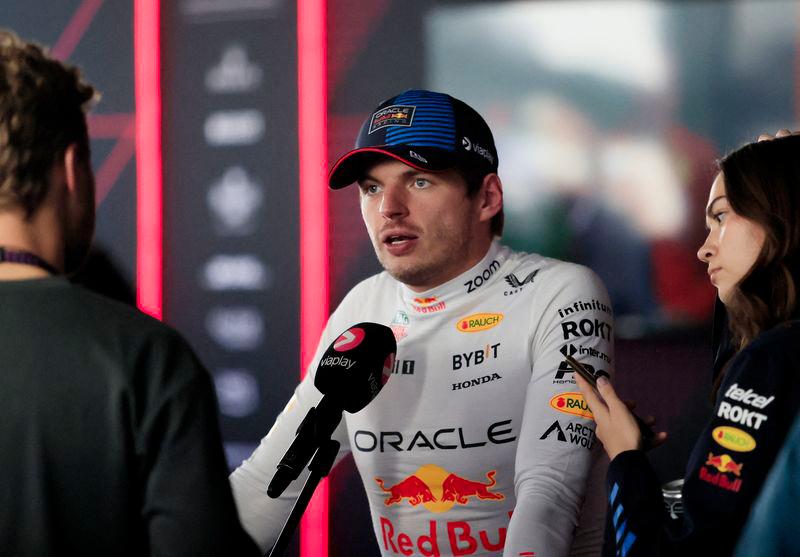 Formula One F1 - Mexico City Grand Prix - Autodromo Hermanos Rodriguez, Mexico City, Mexico - October 27, 2024Red Bull's Max Verstappen talks to press after the race - REUTERSPIX