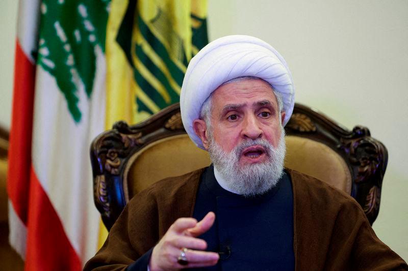 Lebanon’s Hezbollah deputy leader Sheikh Naim Qassem - REUTERSpix