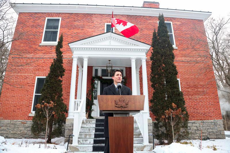 Canada's Prime Minister Justin Trudeau speaks to reporters, announcing he intends to step down as Liberal Party leader, but he will stay on in his post until a replacement has been chosen, from his Rideau Cottage residence in Ottawa, Ontario, Canada, January 6, 2025. - REUTERSPIX