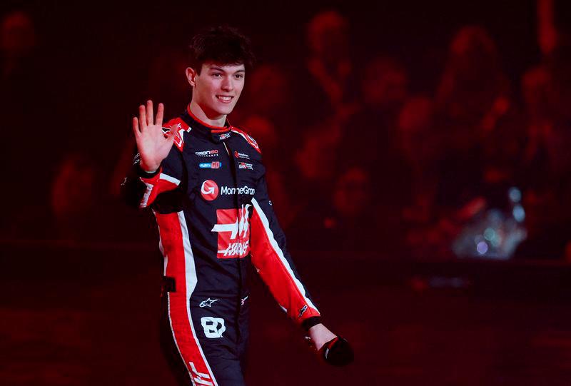Formula One F1 - F1 75 Live Season Launch - The O2, London, Britain - February 18, 2025Haas' Oliver Bearman during the launch - REUTERSPIX