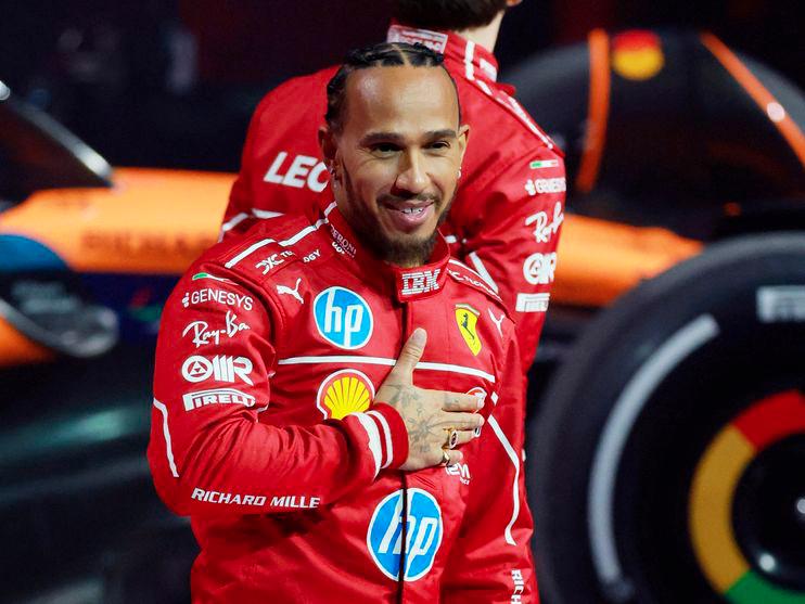 Formula One F1 - F1 75 Live Season Launch - The O2, London, Britain - February 18, 2025 Ferrari's Lewis Hamilton during the launch - REUTERSPIX