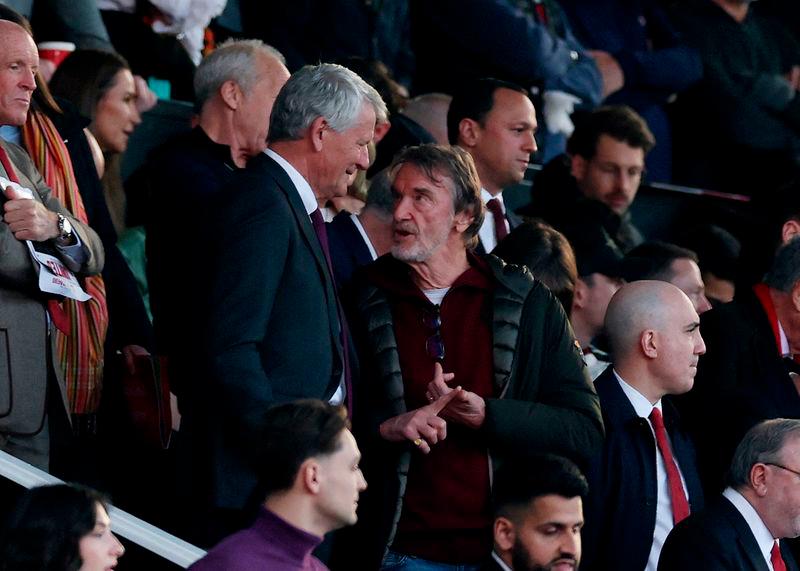 Manchester United co owner Jim Ratcliffe in stands before the match.REUTERSpix