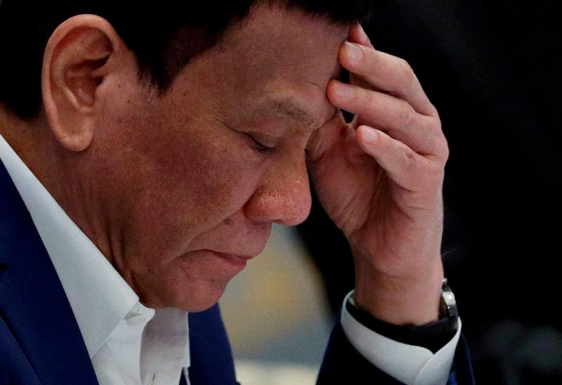 Philippine President Rodrigo Duterte attends a plenary session during the 34th ASEAN Summit in Bangkok, Thailand.REUTERSpix