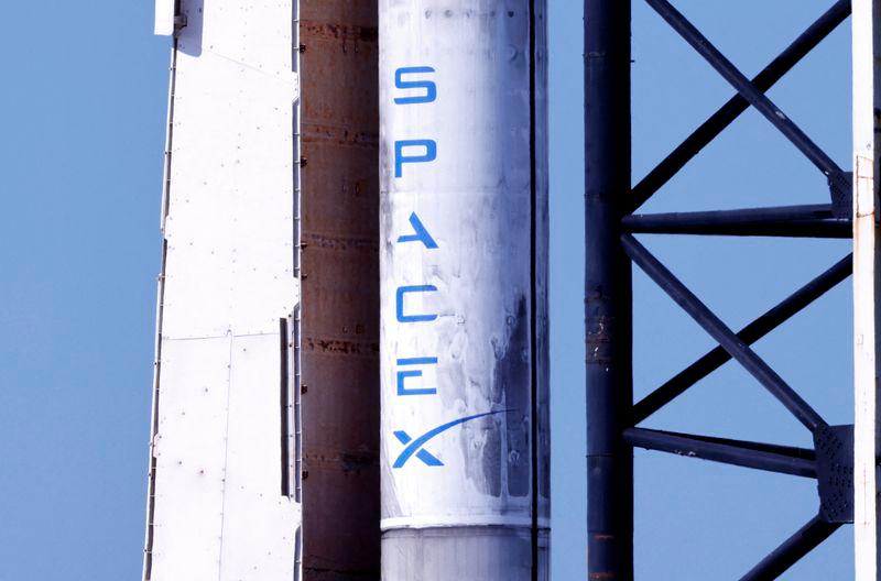 SpaceX's Falcon 9 rocket, is prepared for carrying NASA's Crew-10 astronauts to the International Space Station at the Kennedy Space Center in Cape Canaveral, Florida, U.S., March 14, 2025. - REUTERSPIX