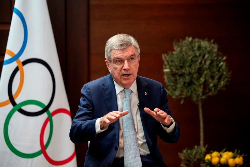 IOC President Thomas Bach speaks to Reuters - Costa Navarino, Pylos, Greece