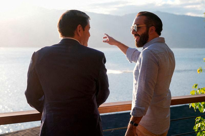 FILEpix: U.S. Secretary of State Marco Rubio meets with El Salvador’s President Nayib Bukele at his residence at Lake Coatepeque, El Salvador, Feb. 3, 2025. REUTERSpix