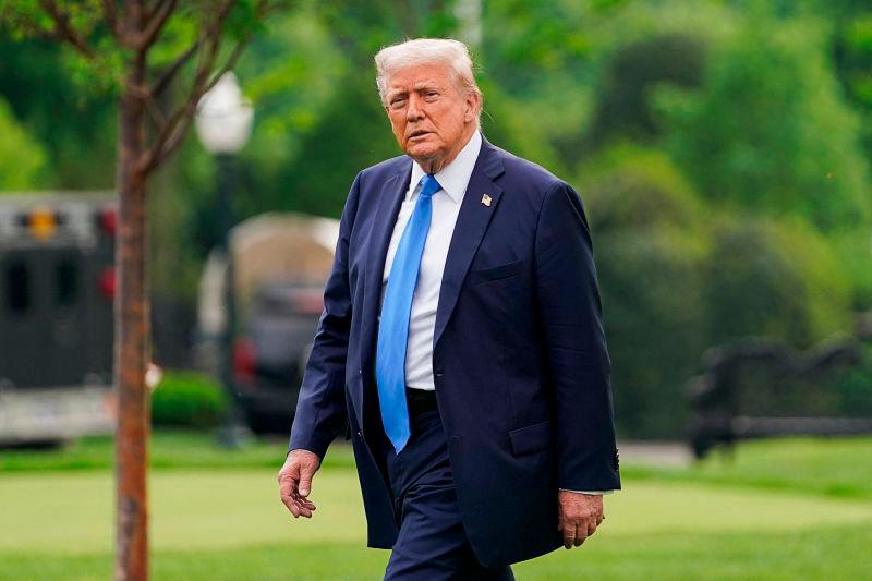 U.S. President Donald Trump walks to board Marine One to depart for Alabama, on the South Lawn of the White House in Washington, D.C., U.S., May 1, 2025. REUTERSpix