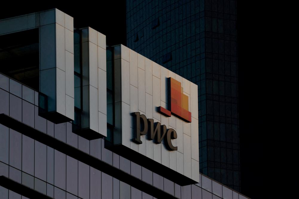 A view shows a PwC Australia logo in Melbourne, Australia, March 24, 2025. -REUTERSpix