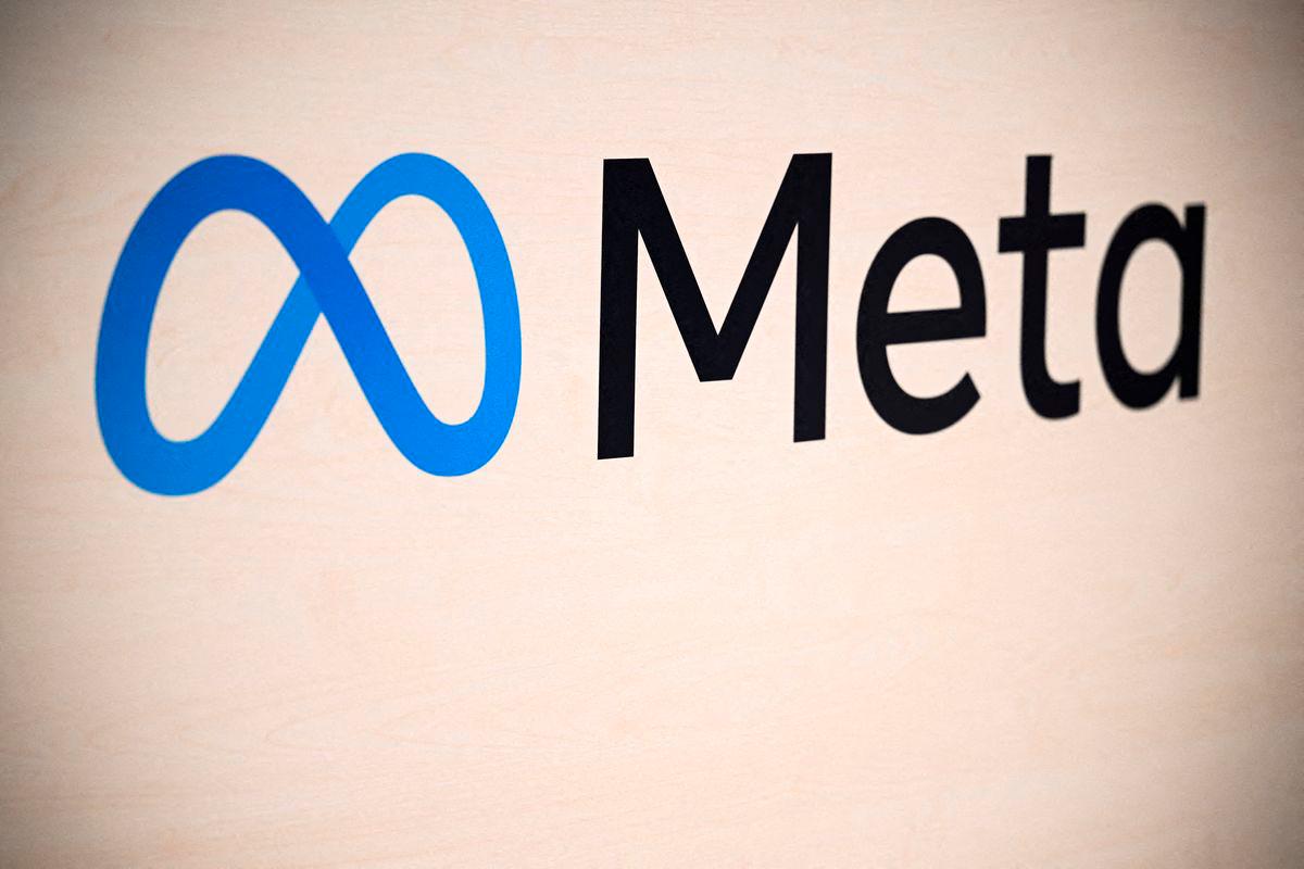A Meta logo is pictured at a trade fair in Hannover Messe, in Hanover, Germany, April 22, 2024. REUTERSpix