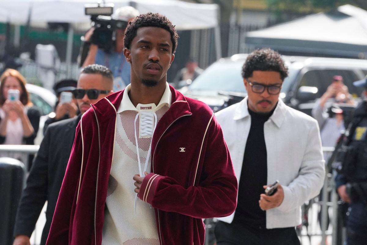 Christian Combs and Justin Dior Combs arrive at Federal court for the Sean “Diddy” Combs’ sex trafficking and racketeering conspiracy trial at U.S. court in Manhattan, in New York City, U.S., May 16, 2025. REUTERSpix
