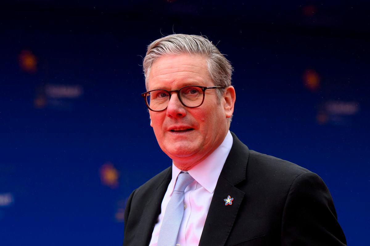 British Prime Minister Keir Starmer arrives at the 6th European Political Community summit at Skanderbeg Square in Tirana, Albania May 16, 2025. Leon Neal/Pool via REUTERSpix