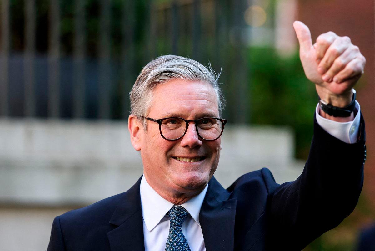 British Prime Minister Keir Starmer gestures during a reception, following the UK-EU summit, in London, Britain, May 19, 2025. REUTERSpix