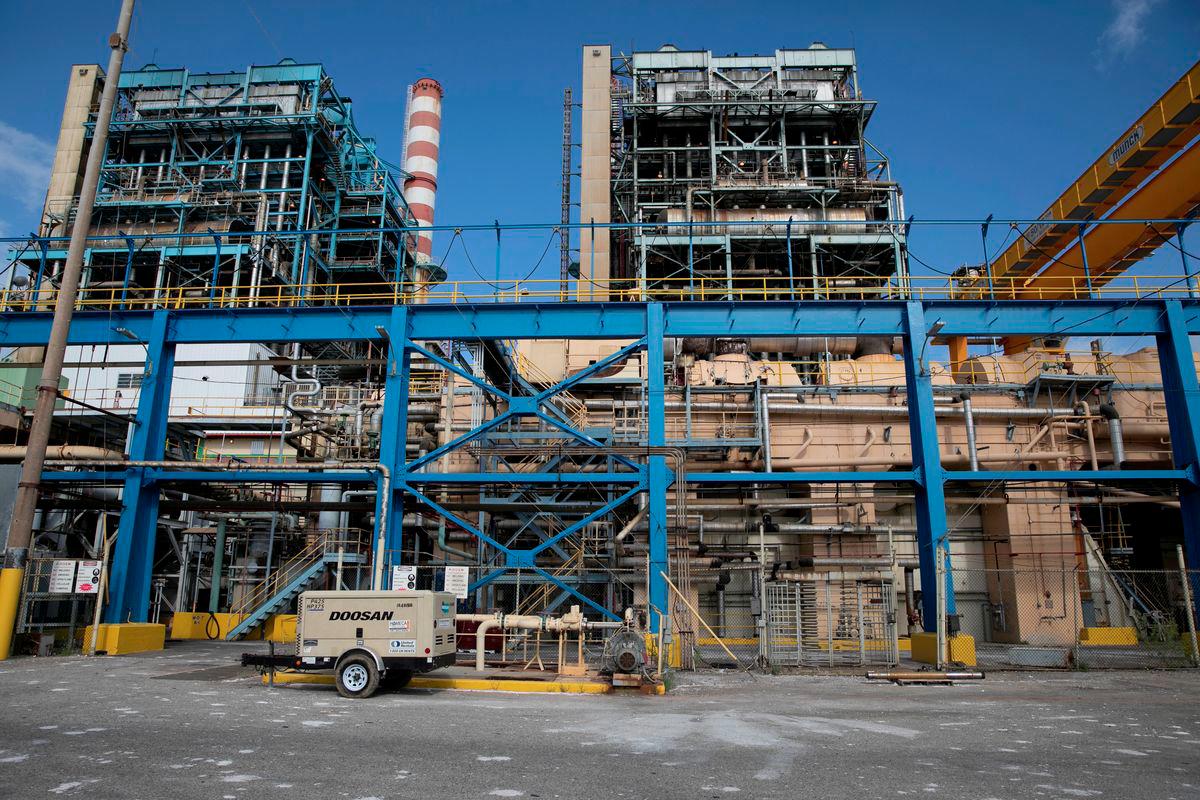 A view of the Costa Sur power plant after an earthquake in Guayanilla, Puerto Rico January 10, 2020. - REUTERSPIX