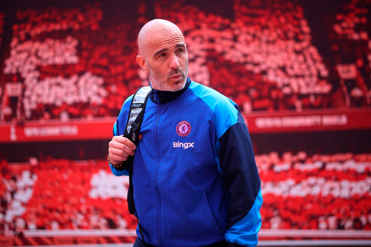 Chelsea manager Enzo Maresca arrives at the stadium before the match.REUTERSpix