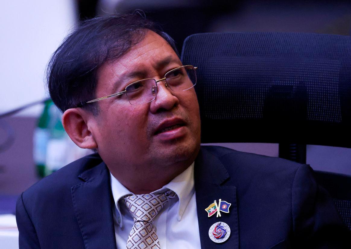 Myanmar’s Permanent Secretary of Foreign Affairs Aung Kyaw Moe attends the 46th ASEAN Summit, at the Kuala Lumpur Convention Centre in Kuala Lumpur, Malaysia, May 26, 2025. REUTERS/Hasnoor Hussain
