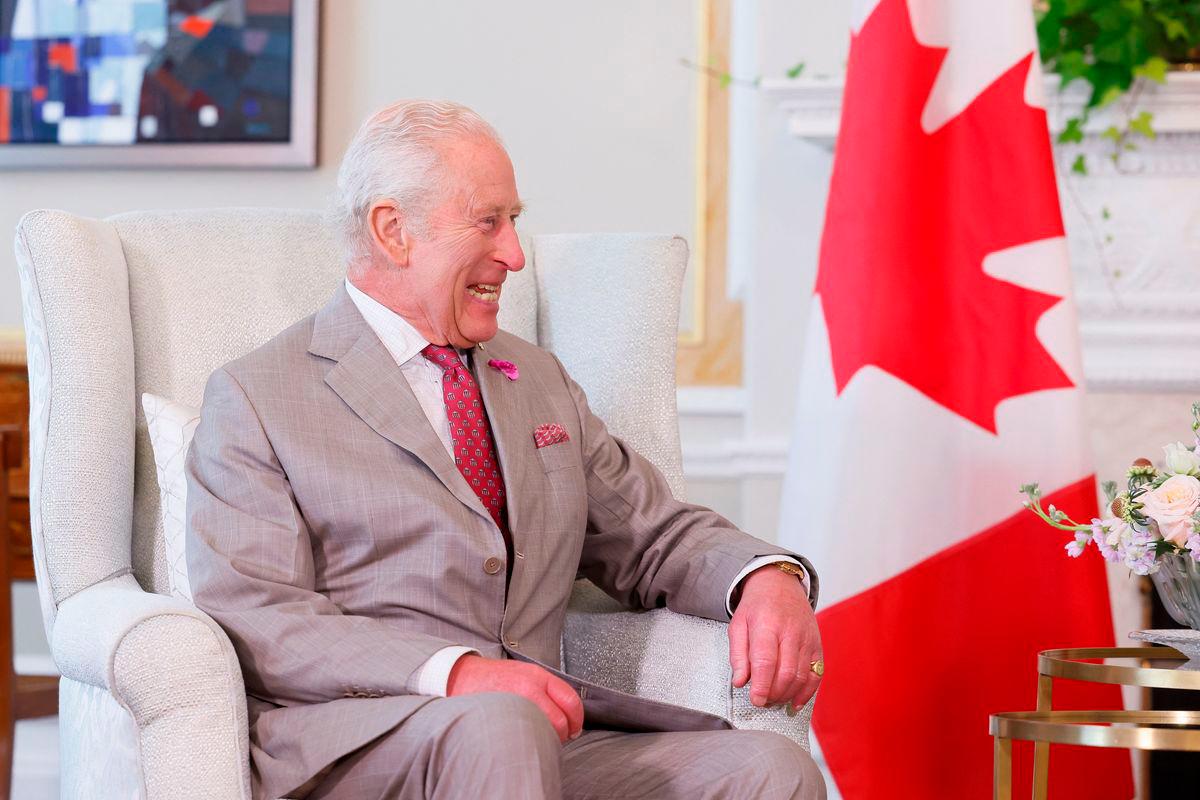 Britain’s King Charles reacts as he meets with President of the Inuit Tapiriit Kanatami Natan Obed (not pictured) as he visits the Rideau Hall residence during a two-day visit in Ottawa, Ontario, Canada May 26, 2025. REUTERSpix