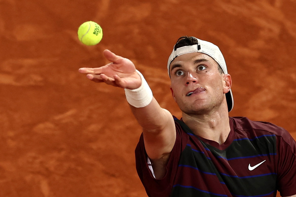 Britain’s Jack Draper in action during his second round match against France’s Gael Monfils. - REUTERSpix