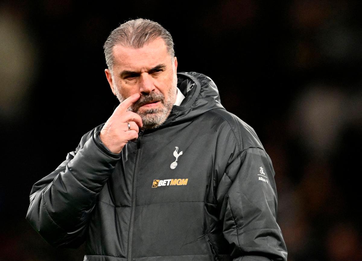Tottenham Hotspur manager Ange Postecoglou looks dejected after the match REUTERS/Dylan Martinez/File Photo