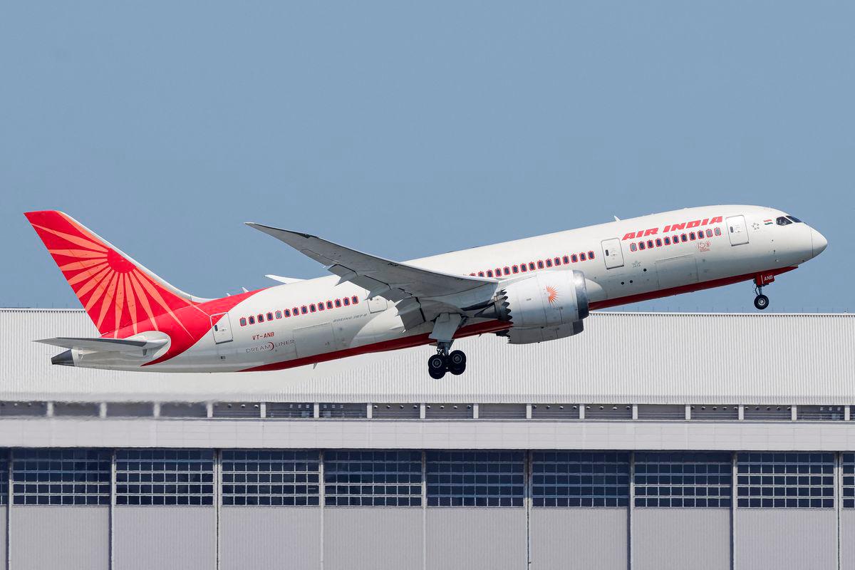 Air India Boeing 787 Dreamliner aircraft with registration letters VT-ANB flies over Tokyo, Japan, April 27, 2025 in this picture obtained from social media. - REUTERSPIX