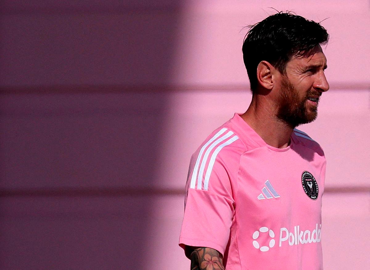 Inter Miami’s Lionel Messi during training REUTERSpix