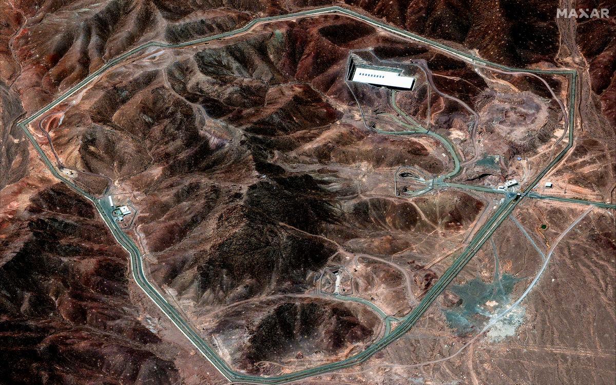 A satellite image shows the Fordo nuclear facility in Iran in this handout image dated June 14, 2025. Maxar Technologies/Handout via REUTERS.
