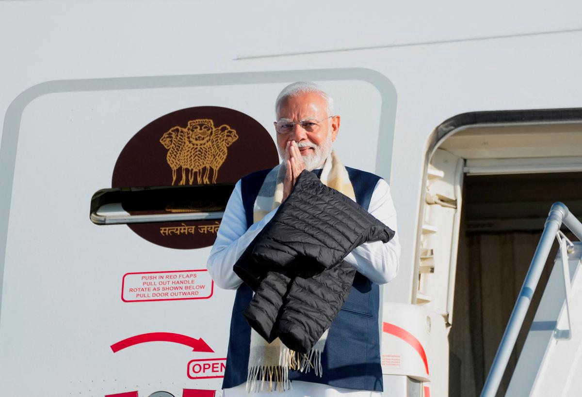India's Prime Minister Narendra Modi arrives for the G7 Leaders' Summit held at the Rocky Mountain resort village of Kananaskis, at Calgary International Airport in Calgary, Alberta, Canada, June 16, 2025. - REUTERSPIX
