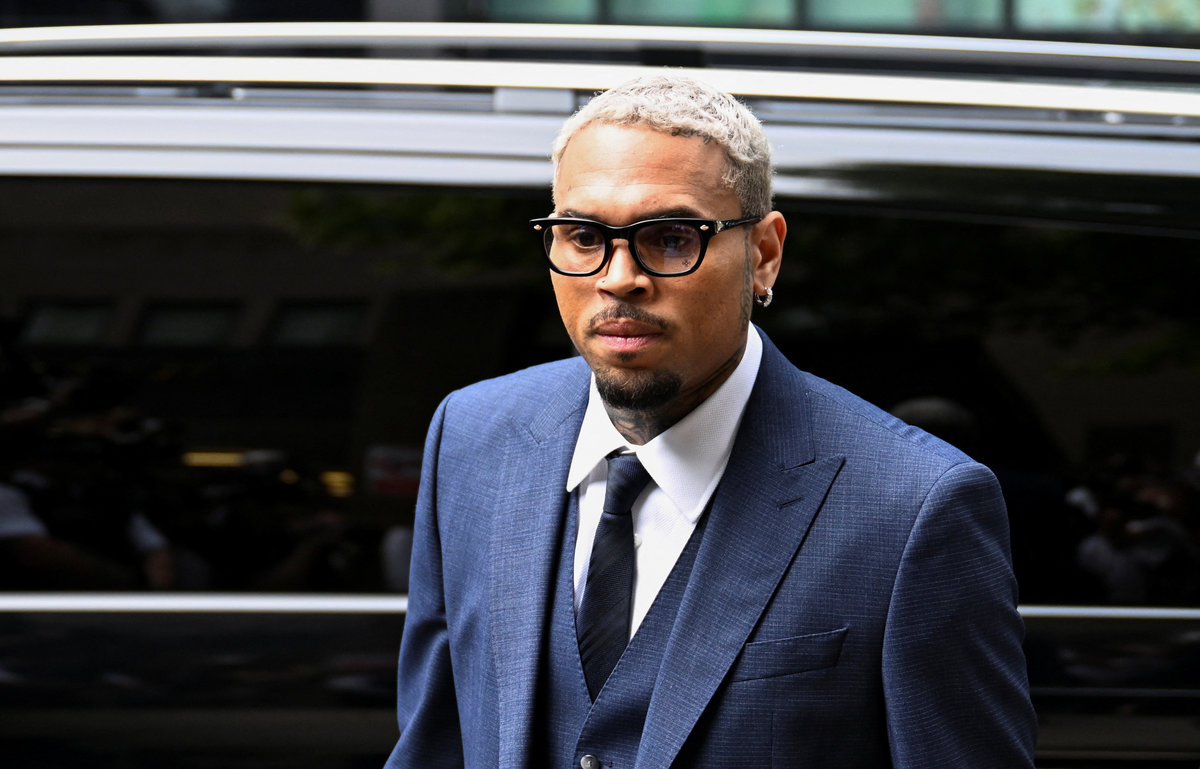 U.S. singer Chris Brown, who has been charged with inflicting grievous bodily harm in what prosecutors said was an “unprovoked attack” on a music producer at the Tape nightclub in central London in 2023, appears at Southwark Crown Court in London, Britain, June 20, 2025. - REUTERS