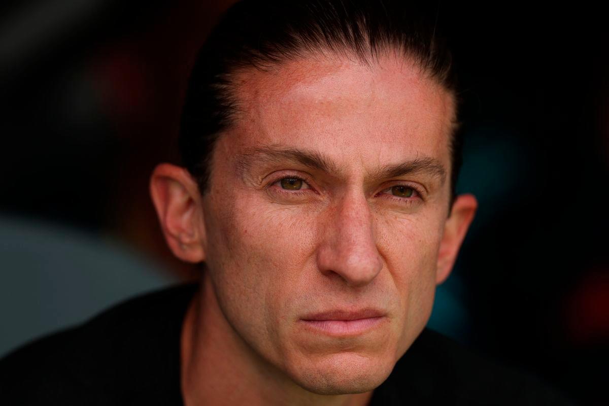Flamengo coach Filipe Luis before the match REUTERSpix