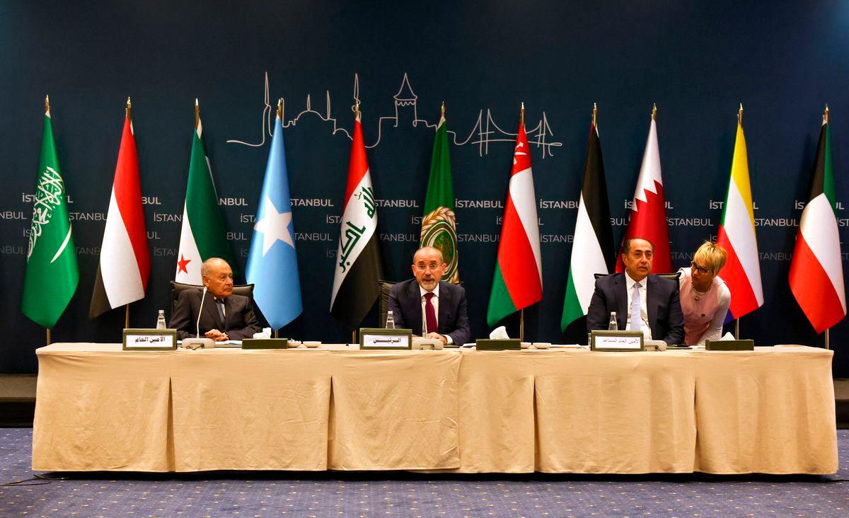 Jordan’s Foreign Minister Ayman Safadi chairs an extraordinary meeting of Arab League foreign ministers day before the 51st Session of the Council of Foreign Ministers of the Organisation of Islamic Cooperation - Reuterspix