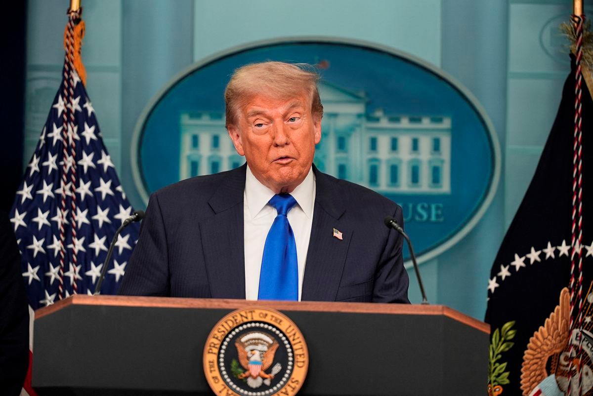 U.S. President Donald Trump speaks to the media, after the U.S. Supreme Court dealt a blow to the power of federal judges by restricting their ability to grant broad legal relief in cases as the justices acted in a legal fight over President Donald Trump's bid to limit birthright citizenship, in the Press Briefing Room at the White House in Washington D.C., June 27, 2025. - REUTERSPIX