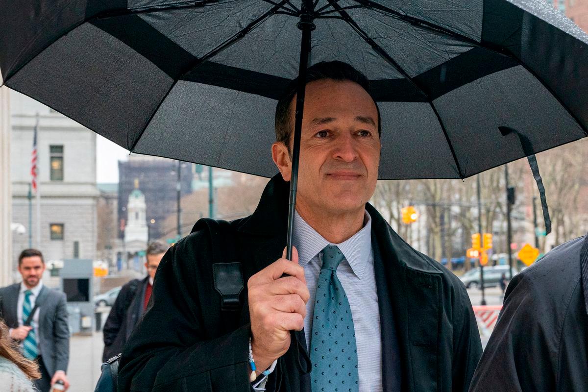 FILE PHOTO: Hernan Lopez, former executive of 21st Century Fox and Full Play Group, arrives at Federal Court in Brooklyn New York City, U.S., January 19, 2023- REUTERS