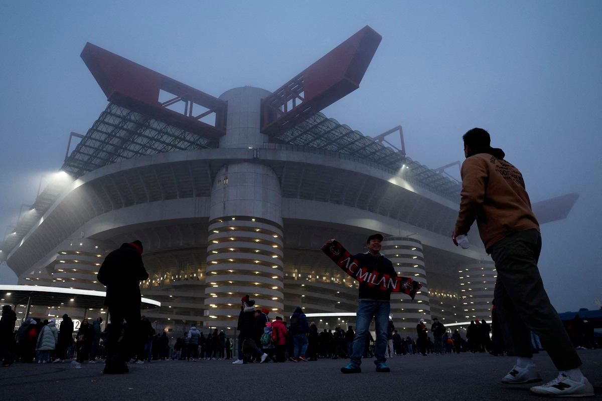 General view outside the stadium before the match. - REUTERS/Claudia Greco/File Photo