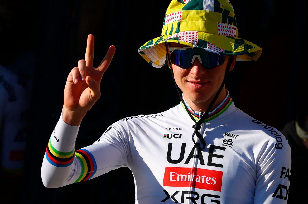 UAE Team Emirates’ Tadej Pogacar during the Team Presentation REUTERS
