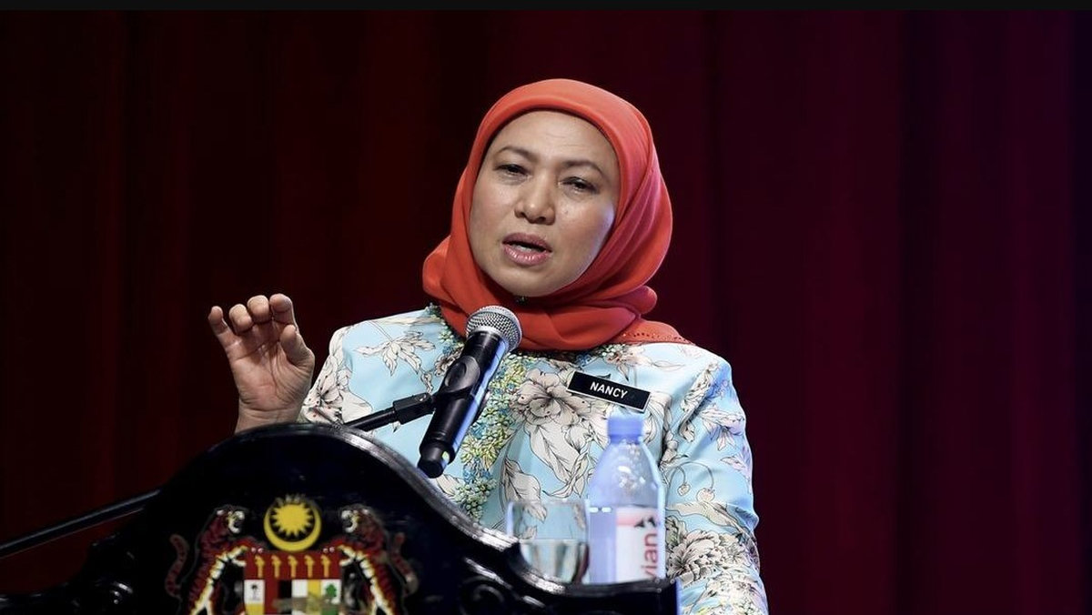 Women, Family and Community Development Minister Datuk Seri Nancy Shukri. - BERNAMA
