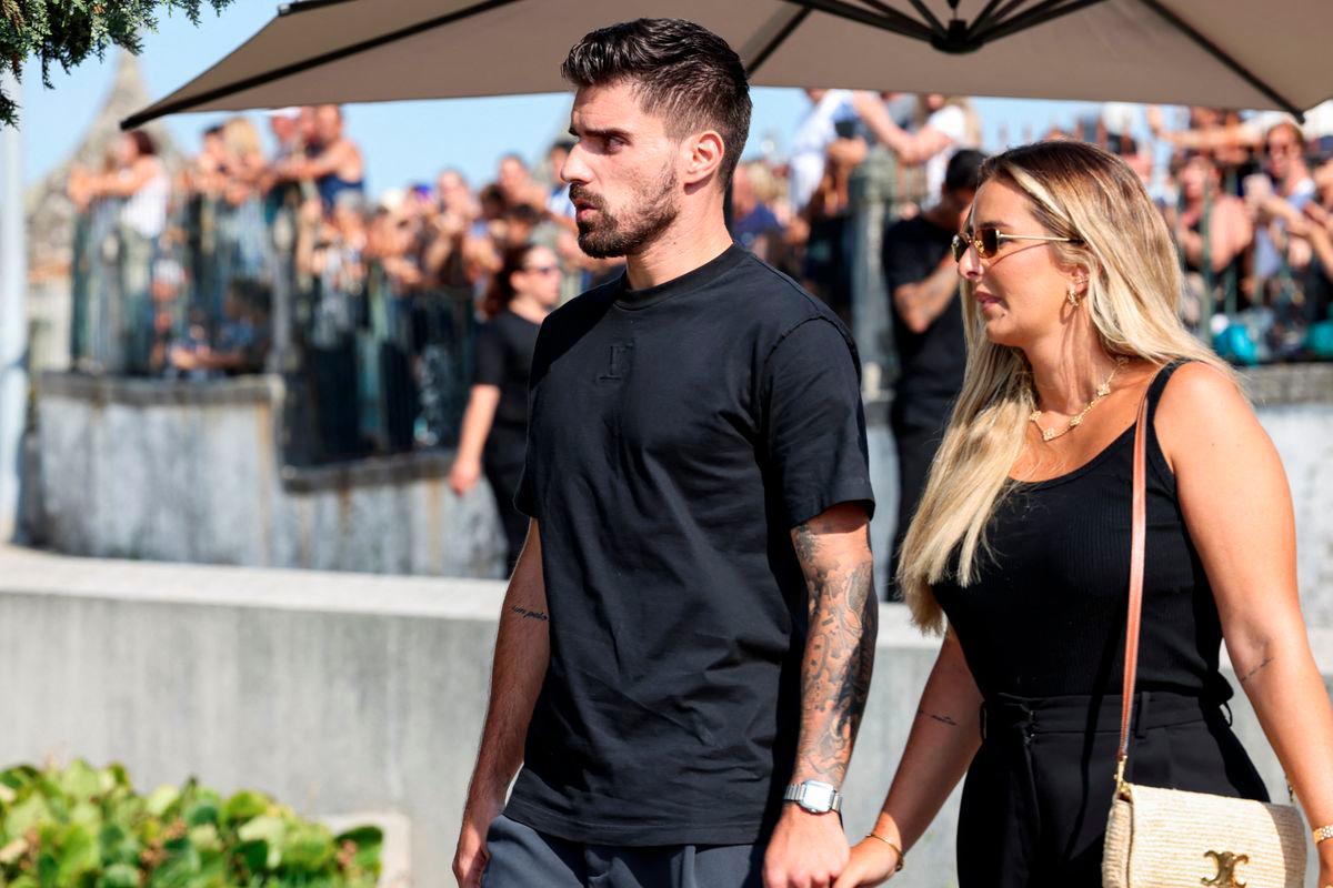 Portuguese soccer player Ruben Neves arrives to attend the funeral ceremony of Liverpool's Portuguese soccer player Diogo Jota and his brother Andre Silva, who died in a car crash near Zamora, Spain, at the Chapel of the Resurrection in Gondomar, Portugal, July 5, 2025. - REUTERSPIX