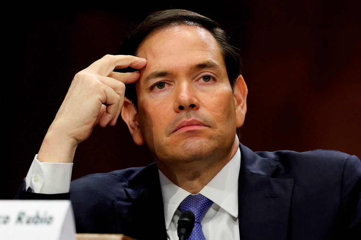 U.S. Secretary of State Marco Rubio reacts as he testifies at a Senate Foreign Relations Committee hearing on U.S. President Donald Trump’s State Department budget request for the Department of State, on Capitol Hill in Washington, D.C., U.S., May 20, 2025. REUTERS/Jonathan Ernst/File Photo